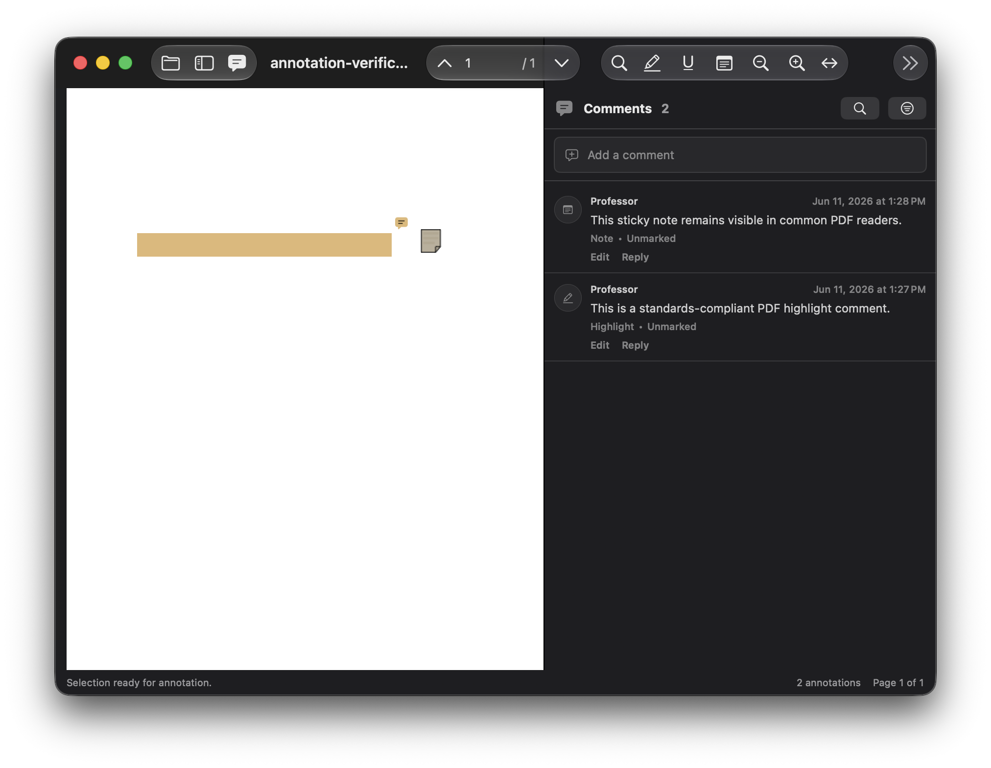 Dark mode reading